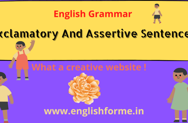 Exclamatory And Assertive Sentences