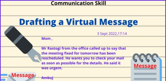 Drafting A Virtual Message