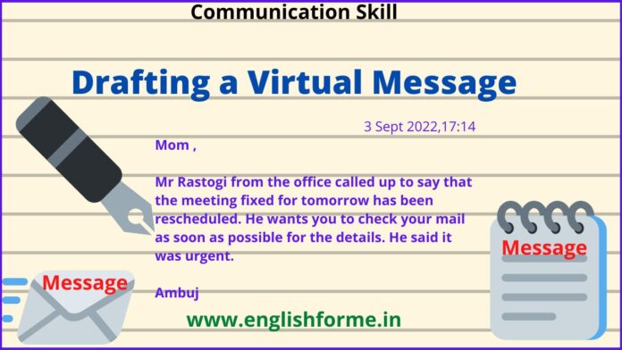 Drafting A Virtual Message