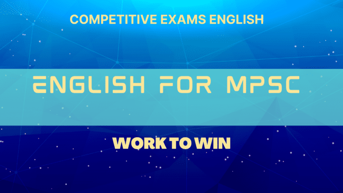 English For MPSC