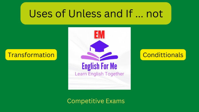 Uses of Unless