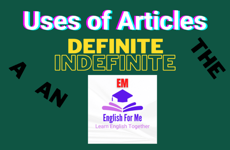 Important uses of articles