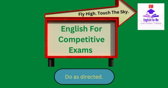 English Grammar For Competitive Exams