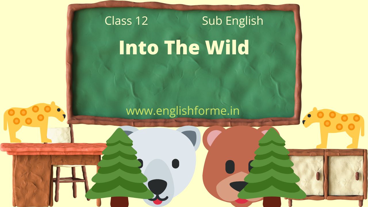 Into The Wild : 3 Activity Sheets
