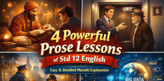 4 Powerful Prose Lessons Explained Simply – Std 12 English Complete Marathi Guide