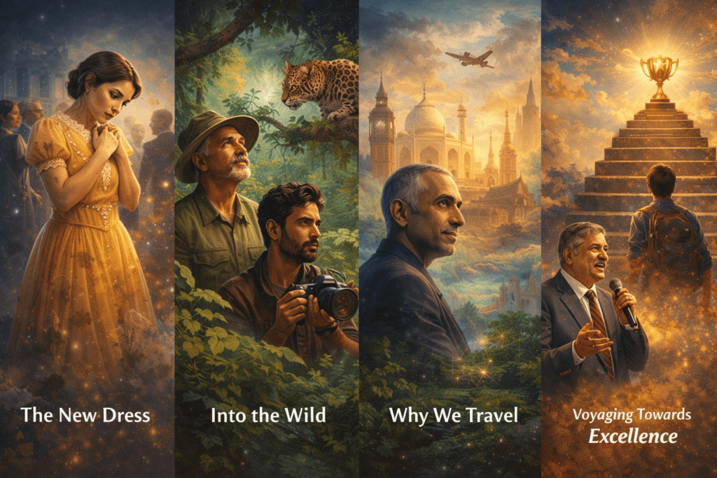 4 Powerful Prose Lessons of Std 12 EnglishThe New Dress | Into the Wild | Why We Travel | 4 powerful prose lessons